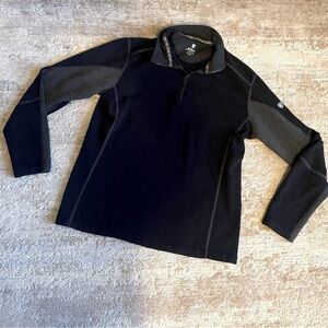 Kuhl Revel Pullover Sweater Sweatshirt Technical Knit Fleece Lined 1/4 Zip: L